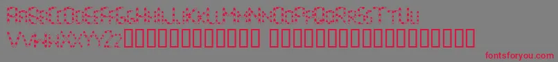 PillsAreGood Font – Red Fonts on Gray Background