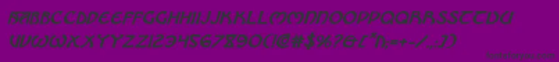 BrinAthynBoldItalic Font – Black Fonts on Purple Background