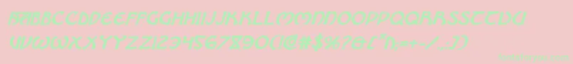 BrinAthynBoldItalic Font – Green Fonts on Pink Background