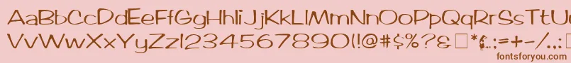 Más sobre la fuente ArcticMedium fuente ArcticMedium – Fuentes Marrones Sobre Fondo Rosa