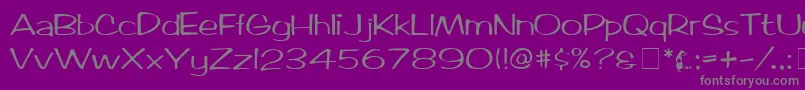 ArcticMedium-Schriftart – Graue Schriften auf violettem Hintergrund