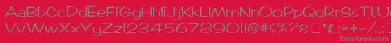 ArcticMedium Font – Gray Fonts on Red Background