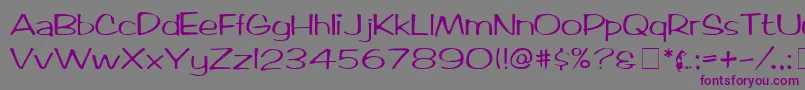 ArcticMedium Font – Purple Fonts on Gray Background