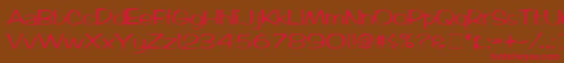 ArcticMedium Font – Red Fonts on Brown Background