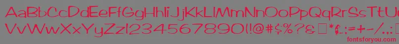 ArcticMedium Font – Red Fonts on Gray Background