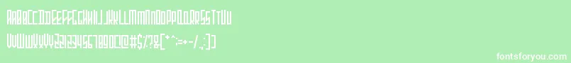 StretchedElectrons Font – White Fonts on Green Background