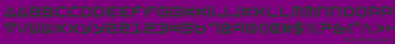 OberonCondensed Font – Black Fonts on Purple Background