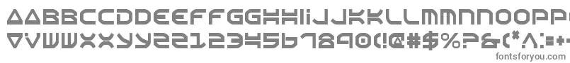 フォントOberonCondensed – 白い背景に灰色の文字