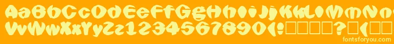 More about Goldfish Font Goldfish Font – Yellow Fonts on Orange Background