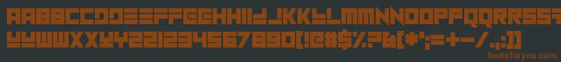 NuHome Font – Brown Fonts on Black Background
