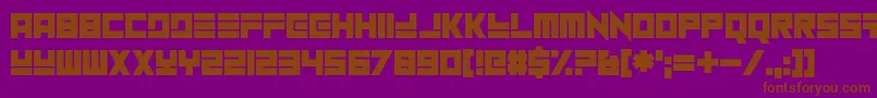 NuHome Font – Brown Fonts on Purple Background