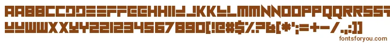 Шрифт NuHome – коричневые шрифты на белом фоне