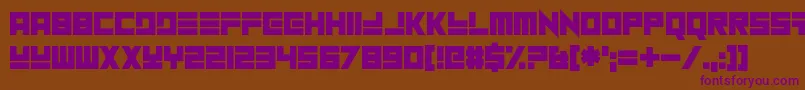 NuHome Font – Purple Fonts on Brown Background