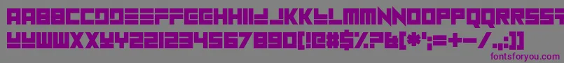 Шрифт NuHome – фиолетовые шрифты на сером фоне