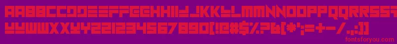 NuHome Font – Red Fonts on Purple Background