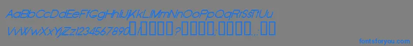 Oldri-Schriftart – Blaue Schriften auf grauem Hintergrund