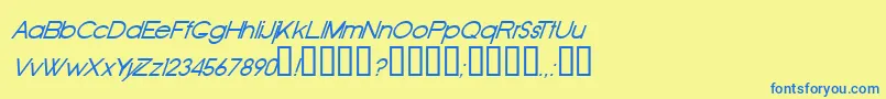 Oldri Font – Blue Fonts on Yellow Background