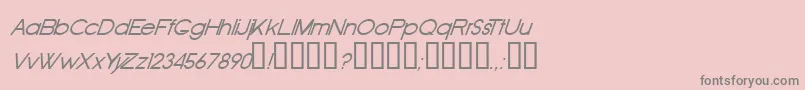 フォントOldri – ピンクの背景に灰色の文字