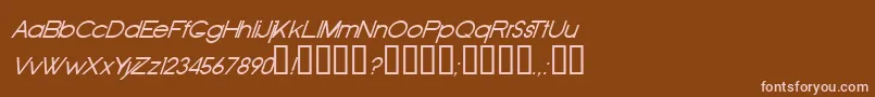 Шрифт Oldri – розовые шрифты на коричневом фоне