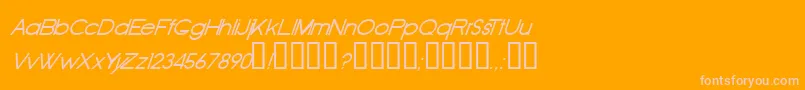 Oldri Font – Pink Fonts on Orange Background