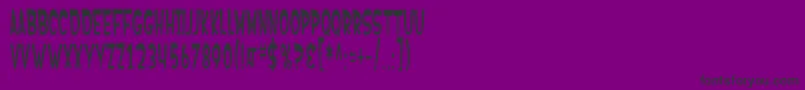 フォントSfFerretopia – 紫の背景に黒い文字