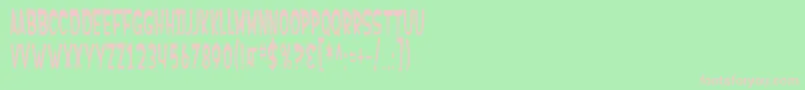 Шрифт SfFerretopia – розовые шрифты на зелёном фоне