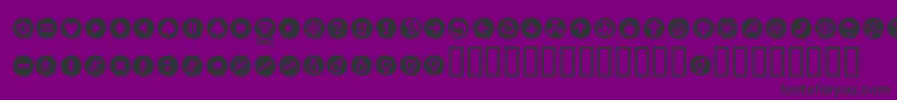 Alesignsblackll Font – Black Fonts on Purple Background