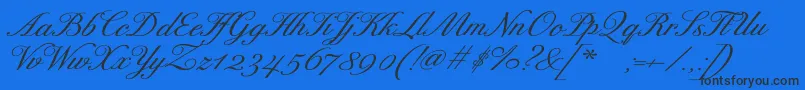 fuente ExcelsorscriptBolditalic – Fuentes Negras Sobre Fondo Azul