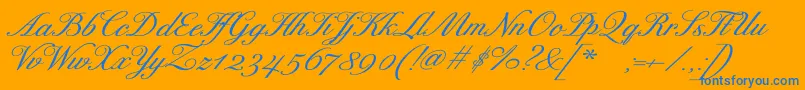 fuente ExcelsorscriptBolditalic – Fuentes Azules Sobre Fondo Naranja