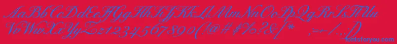 fuente ExcelsorscriptBolditalic – Fuentes Azules Sobre Fondo Rojo