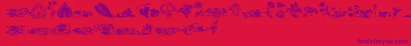 fuente Wwfloralcorner – Fuentes Moradas Sobre Fondo Rojo