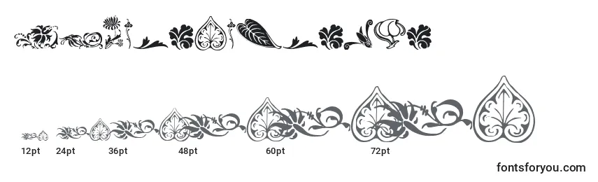 Wwfloralcorner Font Sizes