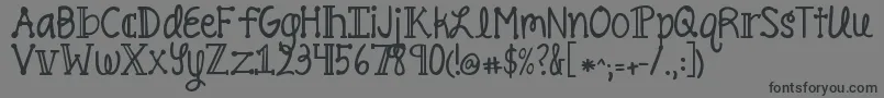 Pineappledelight Font – Black Fonts on Gray Background