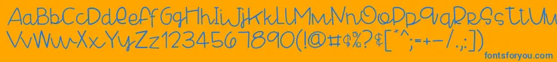 More about CheesyenchiladaRegular Font CheesyenchiladaRegular Font – Blue Fonts on Orange Background