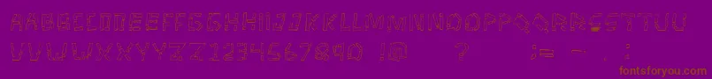 TikitypeRegular Font – Brown Fonts on Purple Background