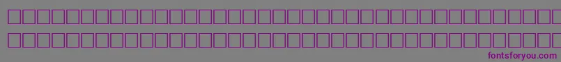 Fonte GentileRegular – fontes roxas em um fundo cinza