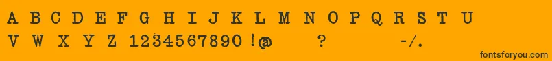 SentaMartavaneckdemo Font – Black Fonts on Orange Background