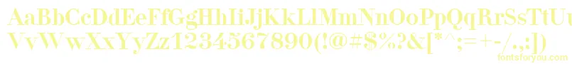 Didona-fontti – keltaiset fontit
