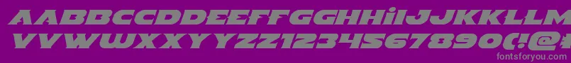 Indigodemonexpandital Font – Gray Fonts on Purple Background