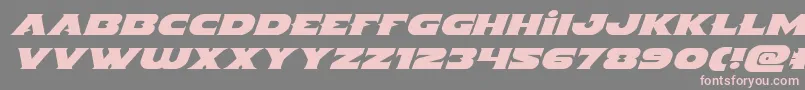 Indigodemonexpandital Font – Pink Fonts on Gray Background