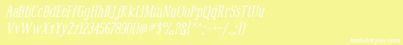 Mcfoodpoisoning2 Font – White Fonts on Yellow Background