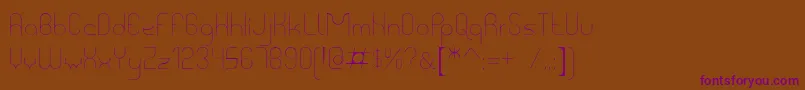 GeovaniCafe Font – Purple Fonts on Brown Background