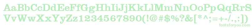 ClarendonLtRoman Font – Green Fonts on White Background