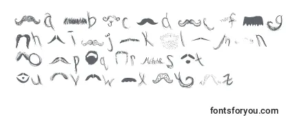Шрифт MustacheGallery