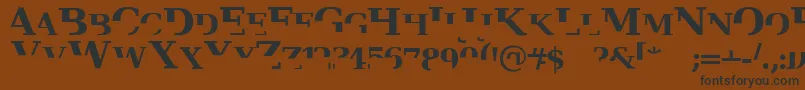 Veruserif Font – Black Fonts on Brown Background