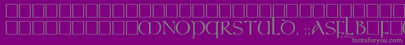 Шрифт ElCid – серые шрифты на фиолетовом фоне