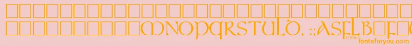 ElCid Font – Orange Fonts on Pink Background