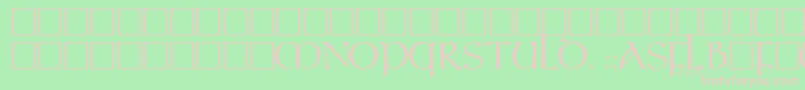 ElCid Font – Pink Fonts on Green Background