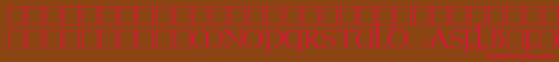 ElCid Font – Red Fonts on Brown Background