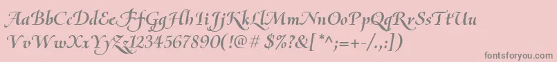 En savoir plus sur la police OliettaScriptBolditalic Police OliettaScriptBolditalic – polices grises sur fond rose